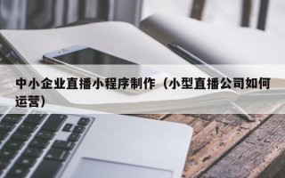 海东中小企业直播小程序制作（小型直播公司如何运营）