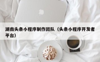 海东湖南头条小程序制作团队（头条小程序开发者平台）