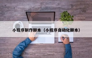 海东小程序制作脚本（小程序自动化脚本）