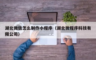 海东湖北微信怎么制作小程序（湖北微程序科技有限公司）